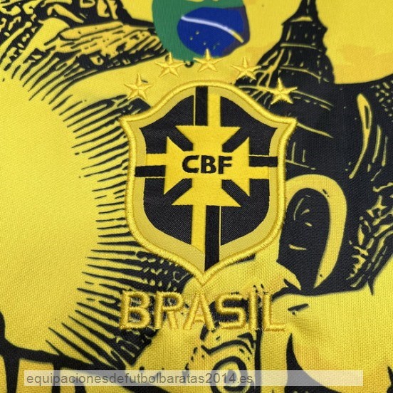 Nuevo Tailandia Especial Camiseta Brasil 2024 Amarillo Baratas